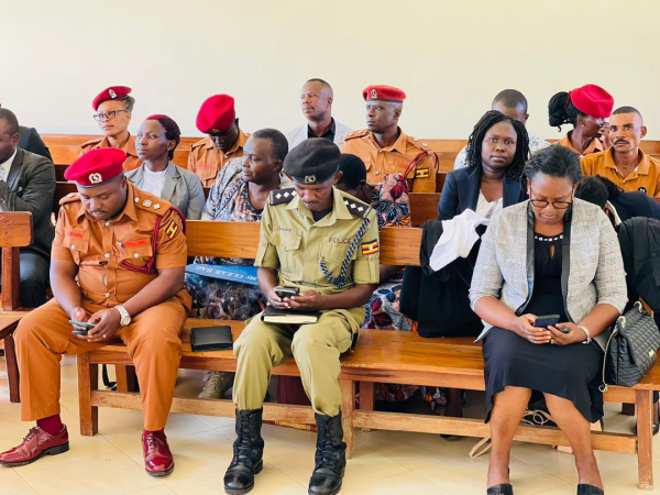 JLOS stakeholders at the SGBV special court session in Nakasongola (PHOTO: Judiciary)